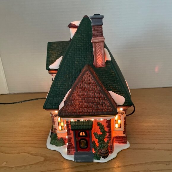 Vtg Santas Workbench Tin Soldiers Toyland Fiber Optic Christmas Village Shop - Picture 3 of 13